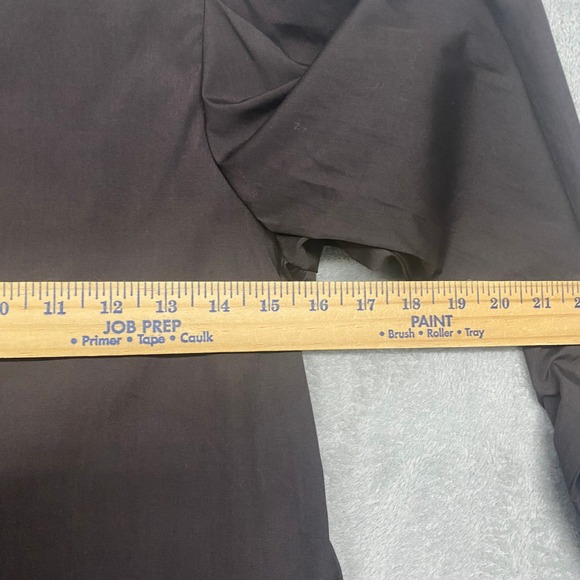 Madewell Top Womens 2XS Brown Poplin Button Pleated Puff Sleeve XXS NW627 Shirt - Picture 8 of 11